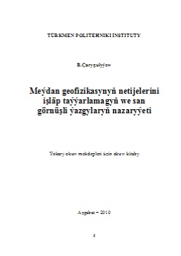 Meýdan geofizikasynyň netijelerini işläp taýýarlamagyň we san görnüşli ýazgylaryň nazaryýeti